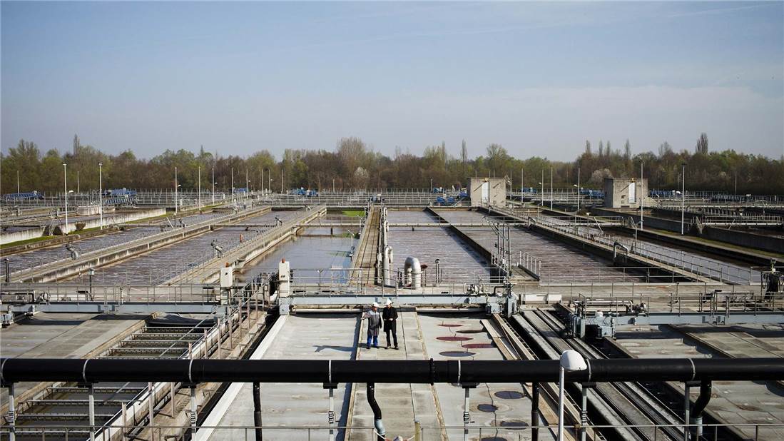 Wastewater treatment plant of Strasbourg, France